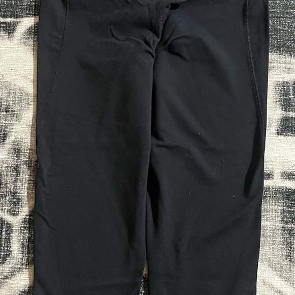 Nike Black Leggings Athletic Stretchy Bottoms - Picture 3 of 4